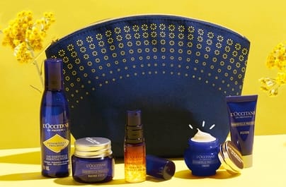 Omaggio rituale Immortelle Précieuse + 4 essenziali su L'Occitane