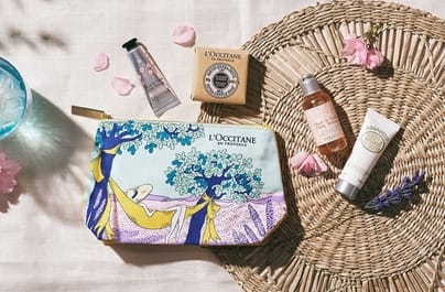 Omaggio trousse con 4 best seller su L'Occitane
