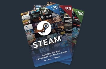 Buoni regalo Steam da 5€ fino a 100€