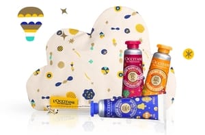 Omaggio trousse + 3 creme mani