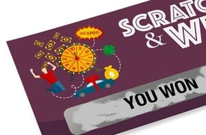 Stampa scratch card "gratta e vinci" 5000 pezzi da 421€