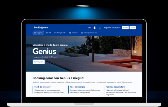 Pagina ufficiale del programma Genius di Booking.com con sconti e vantaggi per gli utenti registrati