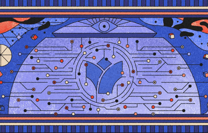 Illustrazione Giglio Token basata su blockchain per il settore luxury fashion