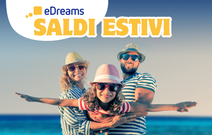 Famiglia al mare durante i saldi estivi con eDreams – approfitta degli sconti su voli e hotel