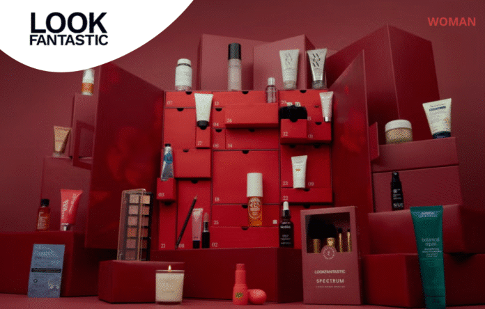 Calendario dell’Avvento Lookfantastic 2025 per donna con prodotti beauty