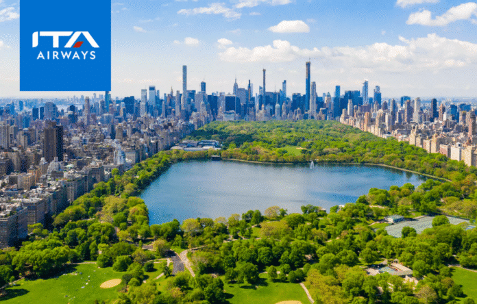 Skyline di New York con Central Park