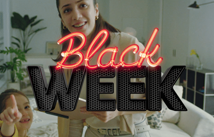 Copertina Black Week Topnegozi con scritta Black Week in evidenza