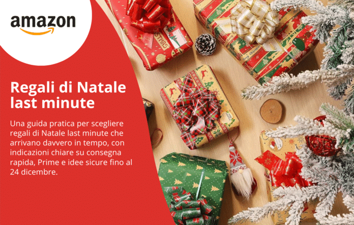 Regali di Natale last minute con consegna rapida Amazon, pacchi regalo pronti con spedizione Prime entro il 24 dicembre