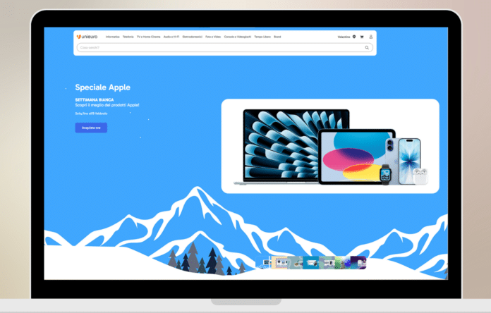 Sezione Speciale Apple di Unieuro Club che mostra iniziative dedicate ai prodotti Apple nel corso dell’anno