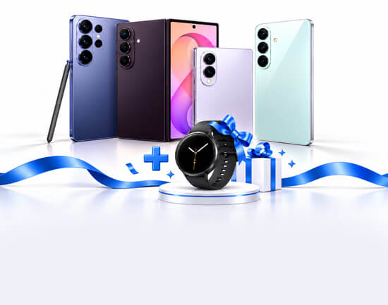 Samsung Smartphone Galaxy + Watch8 in omaggio.